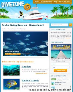 Divezone.net use case: Scuba Diving Content Website